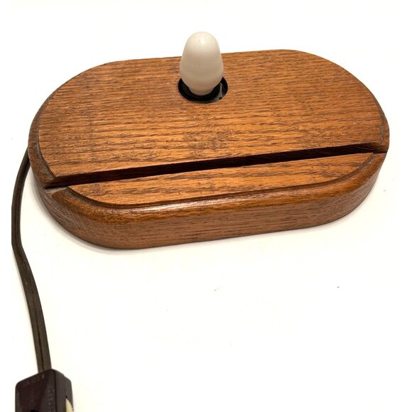 TIFFANY STYLE Stained Glass Hummingbird Flower Table Lamp Night Light Wood Base - Picture 5 of 10